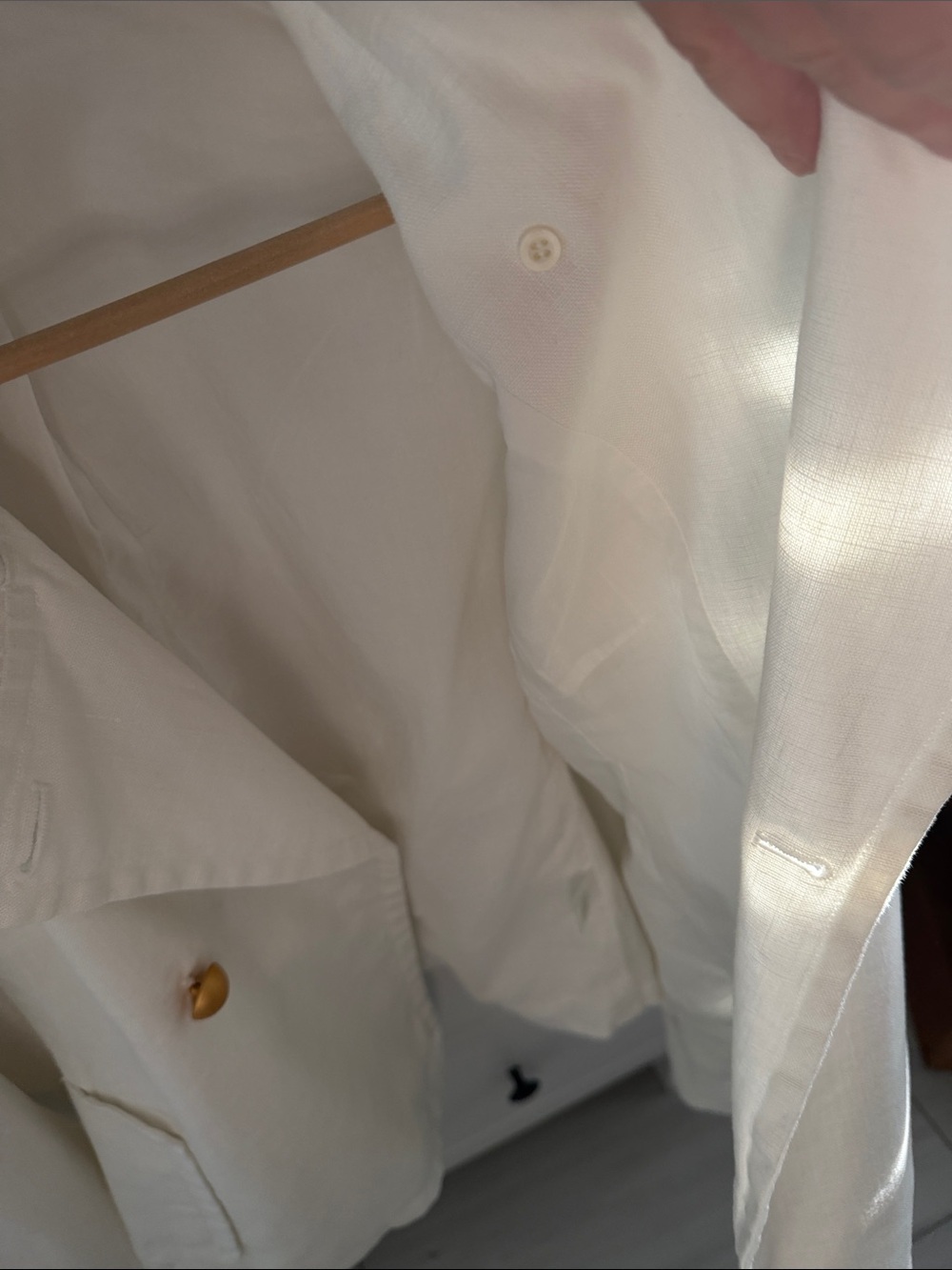 White Linen 100% Garnet Hill Short Moto Inspired Jacket Fully Lined Size 14 - Picture 5 of 9